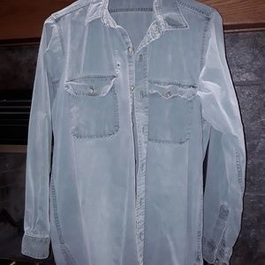 Vintage Cabelas stone-washed canvas shirt